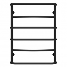 Полотенцесушитель водяной Аквамикс П6 400х700 Deffi черный (C.AM.70.40.6.B.A)
