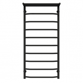 Полотенцесушитель водяной Трапеция с полкой П10 500х1100 Deffi Черный (C.TP.110.50.10.B.A)