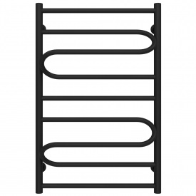Полотенцесушитель водяной Вилла 500х800 Deffi Черный (C.VP.80.50.B.C)
