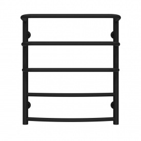 Полотенцесушитель водяной Каскад Дуга П5 500х600 Deffi Черный (C.KD.60.50.5.B.A)