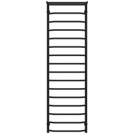 Полотенцесушитель водяной Трапеция с полкой П16 500х1700 Deffi Черный (C.TP.170.50.16.B.B)