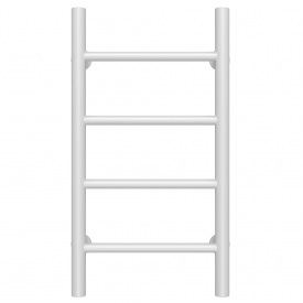 Полотенцесушитель водяной Орион П4 400х600 Deffi Белый (C.OR.60.40.4.W.A)