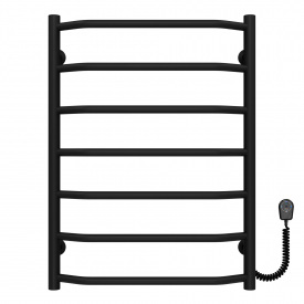 Рушникосушарка електрична Трапеція П7 500х700 Deffi Чорний EF16 (C.TR.70.50.7.E.B.R.5)