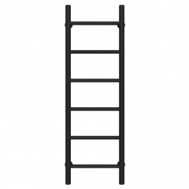 Полотенцесушитель водяной Орион П6 400х1000 Deffi Черный (C.OR.100.40.6.B.A)