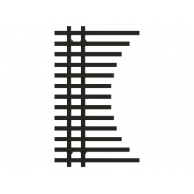 Полотенцесушитель водяной Gratsiya П13 600х1000 Deffi Черный (A.GR.100.60.13.B.A)