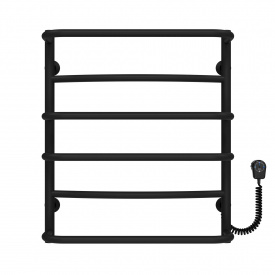 Полотенцесушитель электрический Аквамикс П6 500х600 Deffi Черный EF16 (D.AM.60.50.6.E.B.R.5)