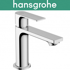Смеситель Hansgrohe (art 72589000) для раковины однорычажный с сливной гарнитурой, Rebris E 110 Coolstart ecosmart, Хром