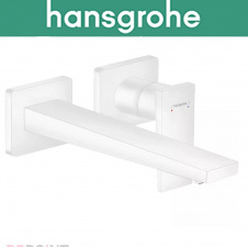 Смеситель Hansgrohe (art 32526700) для раковины однорычажный скрытого монтажа излив 225 мм, Metropol, Белый матовый