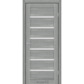 Межкомнатные двери Делмонт стекло сатин 600х900х2000 мм 