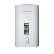 Водонагреватель электрический OCEAN FLAT ET+WT BASIC 100л вертикальный, мокрый ТЭН 2кВт белый (RZB100M)