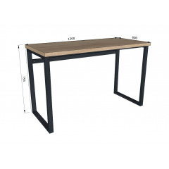 Стол письменный Tobi Sho MX-0001 прямой с металлическими ножками 1200х755х600 Белый Ромны