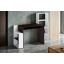 Стол компьютерный Tobi Sho ST-0025 с боковыми стеллажами 1450х750х500 Венге темный/Белый Кременец