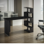 Стіл комп'ютерний Tobi Sho ST-0015 з боковим стелажем 1416х750х600 Антрацит Київ