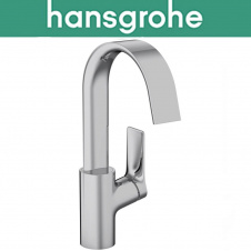 Смеситель Hansgrohe (art 75030000) для раковины однорычажный с поворотным изливом и сливной гарнитурой, Vivenis 210, Хром