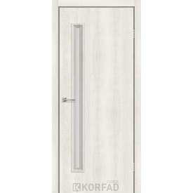 Міжкімнатні двері Корнер Глас-01 скло сатин 600х900х2000 мм 