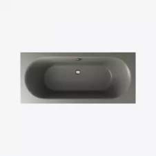 Ванна пристенная Excellent Oceana Slim 1700x750 прямоугольная матовая серая (WAEX.OCE17CMMS)