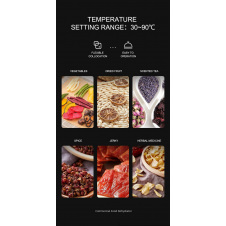 Дегидратор профессиональный Tekhniko DH-10HB-BK черный (10 лотков 40*38см)