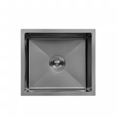 Кухонная мойка Kroner KRP Schwarze 4843HM PVD 480х430 черная (3,0/1,0 мм) Запорожье