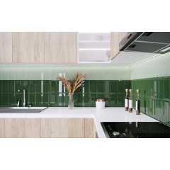 Белая Плитка кабанчик на Фартук, ванную Metrotiles 10x20 см Киев