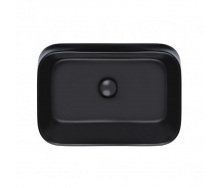 Раковина подвесная моноблок Qtap Scorpio Matt Black QT14112243MB SD00043843