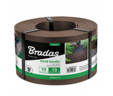 Бордюр Wood Border 130мм х 28мм х 10м коричневый Bradas