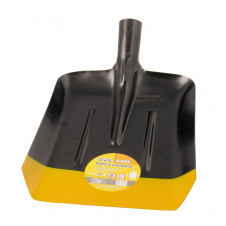 Лопата совковая MASTERTOOL 235х285х360 мм черно-желтая покраска 0.9 кг 14-6256