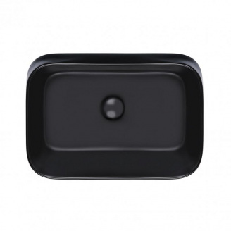 Раковина подвесная моноблок Qtap Scorpio Matt Black QT14112243MB SD00043843