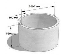 Кільце каналізаційне бетонне 2 метри КС 20.9