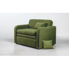 Диван Tobi Sho Юниор-1.4 раскладной мягкий для гостиной рогожка Salad/26, 1580х800х800 мм