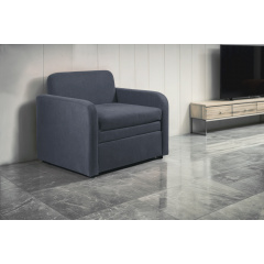 Кресло Tobi Sho Юниор-0.7 раскладное мягкое для детей велюр Magic Dark Grey, 880х800х800 мм Курень