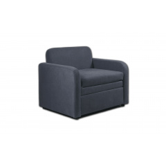 Кресло Tobi Sho Юниор-0.7 раскладное мягкое для детей велюр Magic Dark Grey, 880х800х800 мм Курень