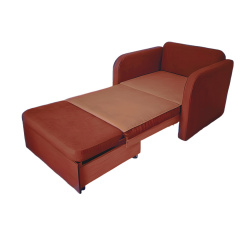 Диван прямой Tobi Sho Юниор-1.2 раскладной мягкий велюр Magic Terracotta, 1380х800х800 мм Покровск