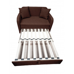Крісло Tobi Sho Юніор-0.7 розкладне м'яке для дітей велюр Magic Dark Brown, 880х800х800 мм Ізюм