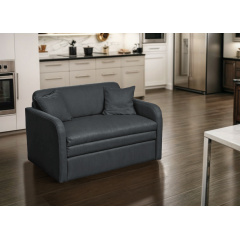 Диван-кресло Tobi Sho Юниор-1.0 раскладной мягкий для кухни велюр Magic Dark Grey, 1180х800х800 мм Нововолынск