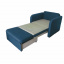 Крісло Tobi Sho Юніор-0.7 розкладне м'яке для дітей велюр Magic Deep Ocean, 880х800х800 мм Вишневе