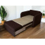 Диван Tobi Sho Юніор-1.4 для вітальні розкладний м'який велюр Magic Dark Brown, 1580х800х800 мм Вінниця