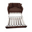 Крісло Tobi Sho Юніор-0.7 розкладне м'яке для дітей велюр Magic Dark Brown, 880х800х800 мм Ізюм