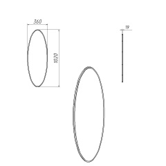 Настінне дзеркало 1 Компанит Бук Дніпро