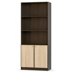 Стелаж 2Д Фантазія венге темний + дуб самоа Меблі Сервіс Житомир