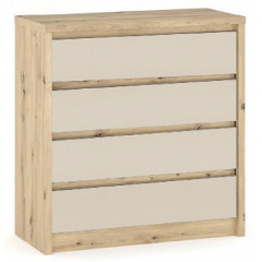 Комод + дзеркало Меблі сервіс Домініка 4Ш Артісан + Шампань Дніпро