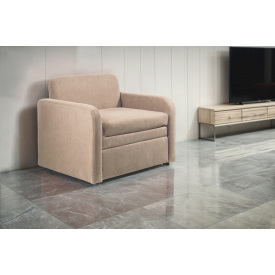 Крісло Tobi Sho Юніор-0.7 розкладне м'яке велюр Крокус Бежевий/07, 880х800х800 мм