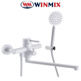 Смеситель для ванны Winmix WEL-006 (EURO), Польша нержавеющая сталь SUS304, белый