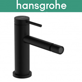 Смеситель однорычажный Hansgrohe (art 73201000) для биде Tecturis S, чёрный мат