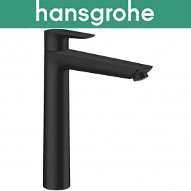 Смеситель Hansgrohe (art 71716670) для раковины однорычажный со сливной гарнитурой, Talis E 240, Чёрный мат