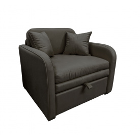 Кресло-диван Tobi Sho Юниор-0.9 раскладное мягкое для подростков велюр Magic Dark Grey, 1080х800х800 мм