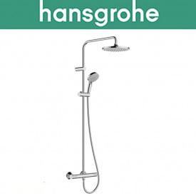 Душевая система c термостатом Hansgrohe (art 26089000) Vernis Blend Showerpipe 200 1jet EcoSmart, Хром