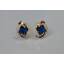 Серебряные серьги Sil с золотыми накладками 130s-15 Танзанит (Sil-746) Киев