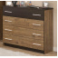 Комод + дзеркало Меблі Сервіс 4Ш Вероніка Дуб апріл + Венге темний Вінниця