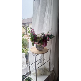 Кашпо бетонное " Винтажное бревно"