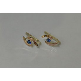 Серебряные серьги Sil 113s-12 Танзанит (Sil-892)
